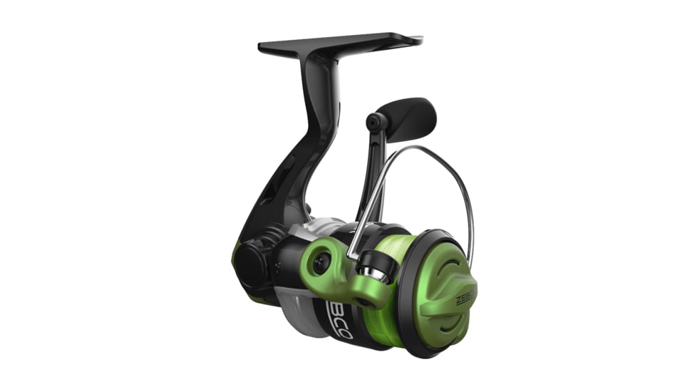 Zebco Stinger Spinning Reel and Rod Combo, 4ft 6in 2-PC Fiberglass Pole, EVA Rod Handle, SZ 10 Reel, Changeable Righ/Left Retrieve, Silver/Black, SSP10462ULA.NS3