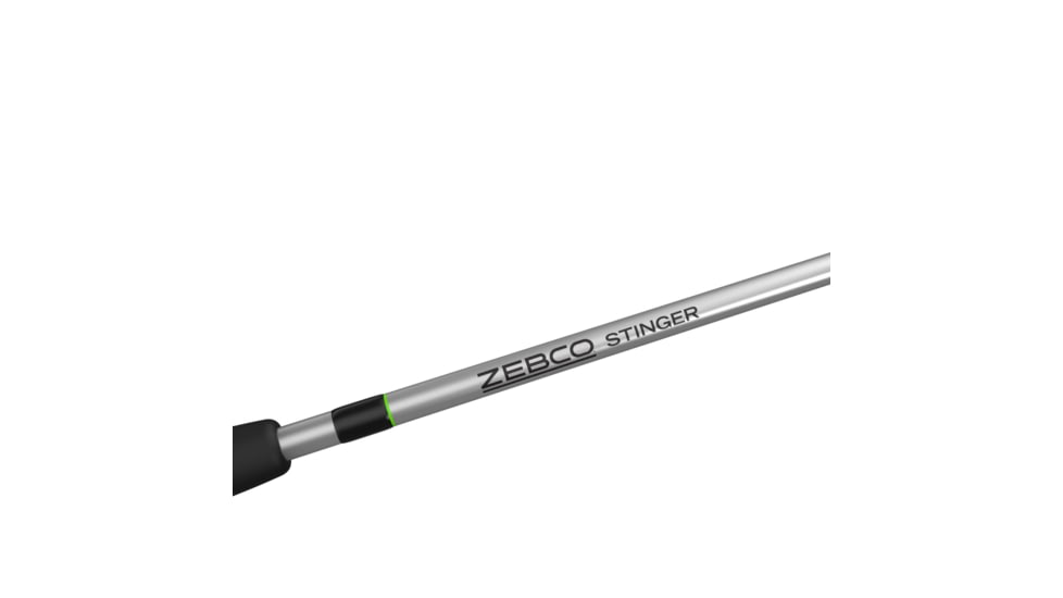 Zebco Stinger Spinning Reel and Rod Combo, 4ft 6in 2-PC Fiberglass Pole, EVA Rod Handle, SZ 10 Reel, Changeable Righ/Left Retrieve, Silver/Black, SSP10462ULA.NS3