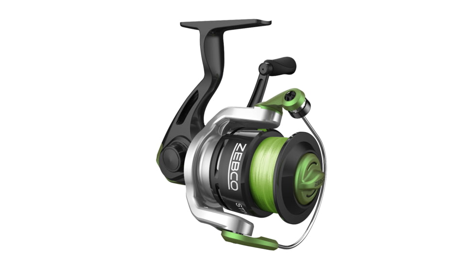 Zebco Stinger Spinning Reel and Rod Combo, 6ft 6in 2-PC Fiberglass Pole, EVA Rod Handle, SZ 30 Reel, Changeable Righ/Left Retrieve, Silver/Black, SSP30662MA.NS3