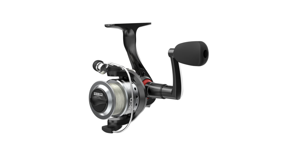 Zebco Verge Spinning Reel, SZ 05 Reel, Changeable Righ/Left Retrieve, Pre-Spooled w/ 4lb Zebco Fishing Line, All-Metal Gears, TRU Balance Rotor, Black, Clam Pack, VERGE05.SC2