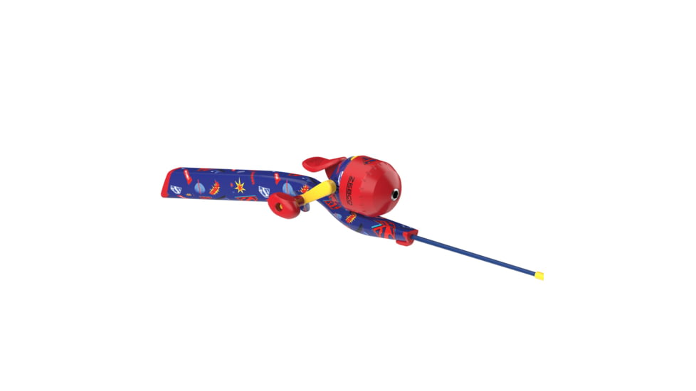 Zebco Youth Wonder Woman Floating Spincast Reel and Rod Combo, 29in Fiberglass Rod, Light, Moderate, SZ 20 Reel, RH Retrieve, Pre-Spooled w/ 6lb Line, Pink, YFCWWOMAN.FB6