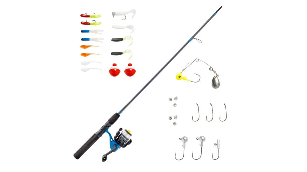 Zebco Ready Tackle 5 ft 6 in Spinning Combo w/All-Purpose Tackle, 2 Piece