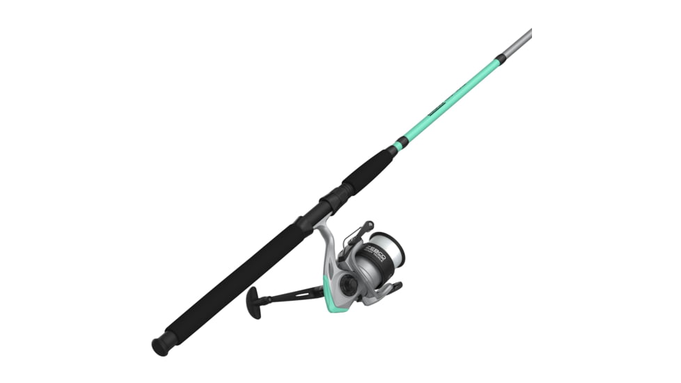 Zebco Ready Tackle Srf/Pier 60sz 8 ft Spinning Combo with Eagle Claw Tackle, 2 Pieces