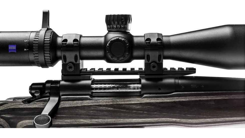 Zeiss 30mm Ultralight 1913 MS Rings w/ Level - X-High, 1.375in/34.9mm, Black, High, 000000-2345-660