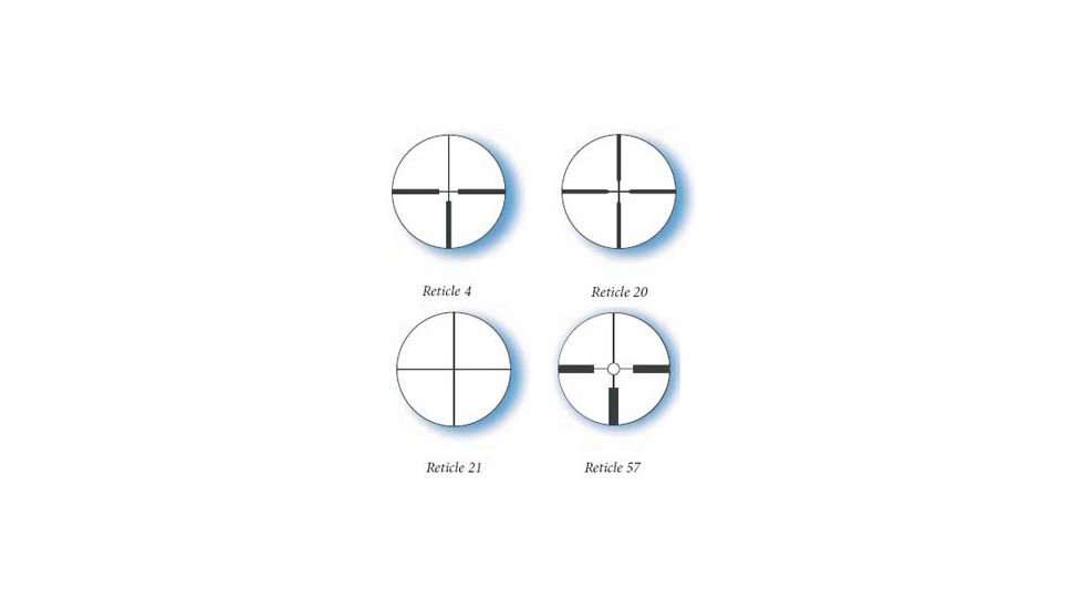 Available Reticles for Zeiss 2.5-8x32 50YD Parallax Conquest Rifle Scope