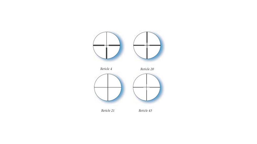 Available Reticles for Zeiss 6.5x20x50 Conquest Stainless Hunting Turret Rifle Scopes