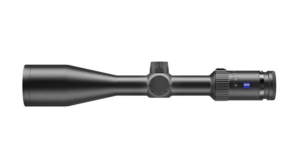 Zeiss Conquest V4 Rifle Scope w/Capped Elevation Turret, 3-12x56mm, .25 MOA, Plex 60 Illuminated Reticle, Fixed Parallax, Black, NSN 9013.10.1000, 522925-9960-000