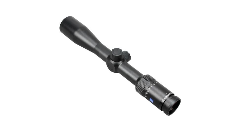 Zeiss CONQUEST V4 Rifle Scope, 3-12x44, 30mm Tube, 1/4 MOA, ZBR-1 Reticle, Black, 522961-9991-000