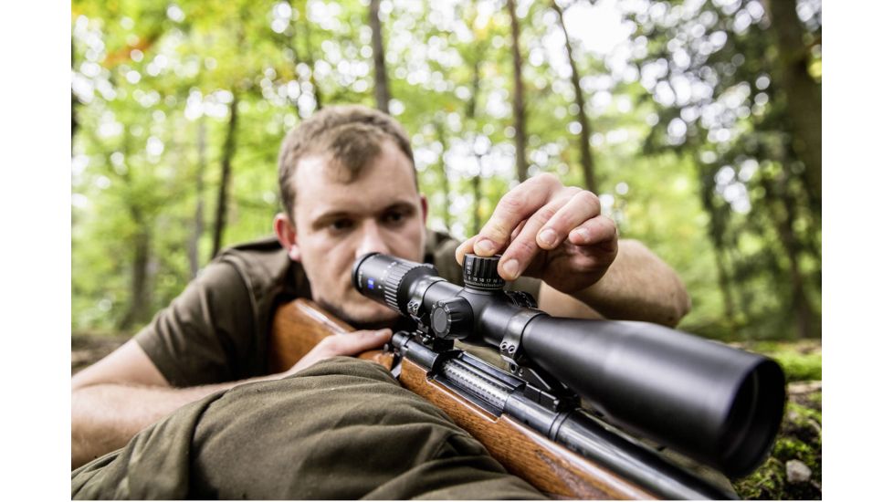 Zeiss Conquest V4 4-16x44mm 30mm Tube Rifle Scope, Second Focal Plane, ZMOA-T30 Reticle #64, Black, 522931-9964-080