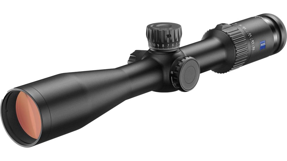 Zeiss Conquest V4 4-16x44mm 30mm Tube Rifle Scope, Second Focal Plane, ZMOA-T30 Reticle #64, Black, 522931-9964-080