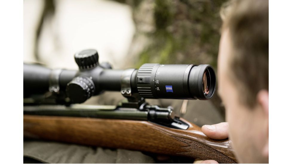 Zeiss Conquest V4 4-16x44mm 30mm Tube Rifle Scope, Second Focal Plane, ZMOA-T30 Reticle #64, Black, 522931-9964-080