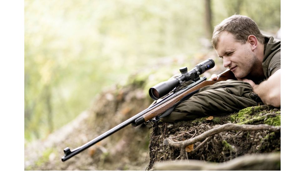 Zeiss Conquest V4 4-16x44mm 30mm Tube Rifle Scope, Second Focal Plane, ZMOA-T30 Reticle #64, Black, 522931-9964-080