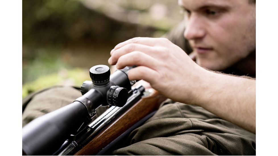 Zeiss Conquest V4 4-16x44mm 30mm Tube Rifle Scope, Second Focal Plane, ZMOA-T30 Reticle #64, Black, 522931-9964-080