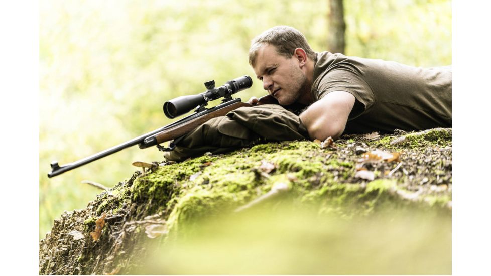 Zeiss Conquest V4 4-16x44mm 30mm Tube Rifle Scope, Second Focal Plane, ZMOA-T30 Reticle #64, Black, 522931-9964-080