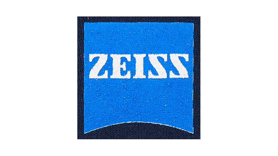 Zeiss Gear Long Sleeve T-Shirt Carl Zeiss on Sleeve, Logo on Front Left Chest, Blue, Large
