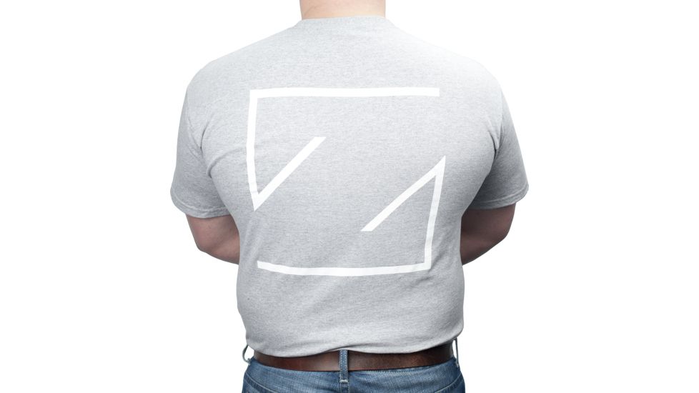 Zeiss Gear T-Shirt with Legendary Z Mark on Back and ZEISS Logo on Front Left Chest, Grey, Large
