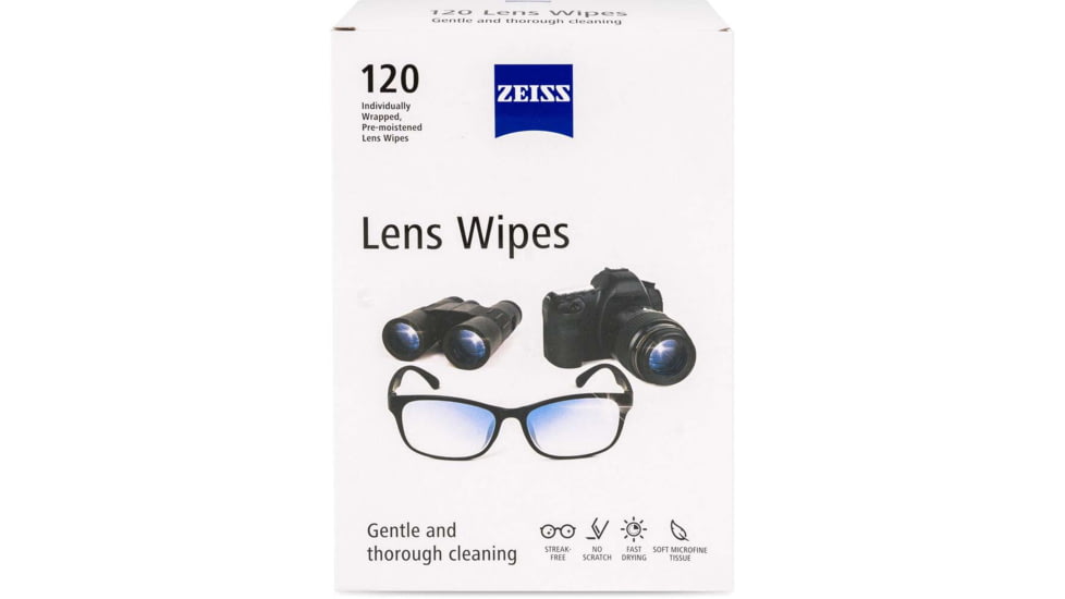Zeiss Lens Wipes - 120 ct. Box, Small, NSN 9005.9, 000000-2451-374
