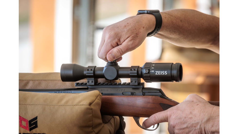 Zeiss V3 Rimfire 2.5-8x35mm 1in Tube Rifle Scope w/Capped Turrets, Second Focal Plane, XRR Reticle, Black, 522703-9884-000