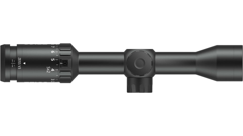 Zeiss V3 Rimfire 2.5-8x35mm 1in Tube Rifle Scope w/Capped Turrets, Second Focal Plane, XRR Reticle, Black, 522703-9884-000