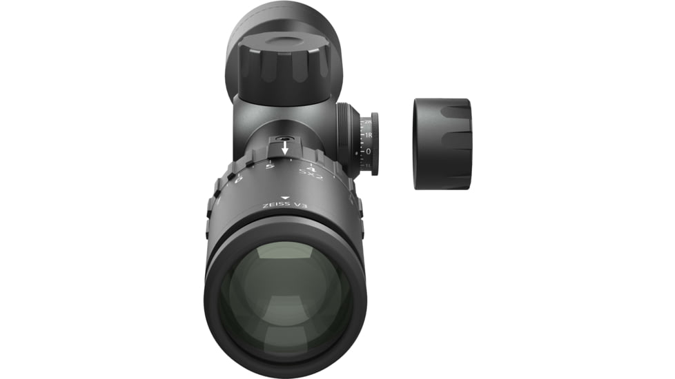 Zeiss V3 Rimfire 2.5-8x35mm 1in Tube Rifle Scope w/Capped Turrets, Second Focal Plane, XRR Reticle, Black, 522703-9884-000