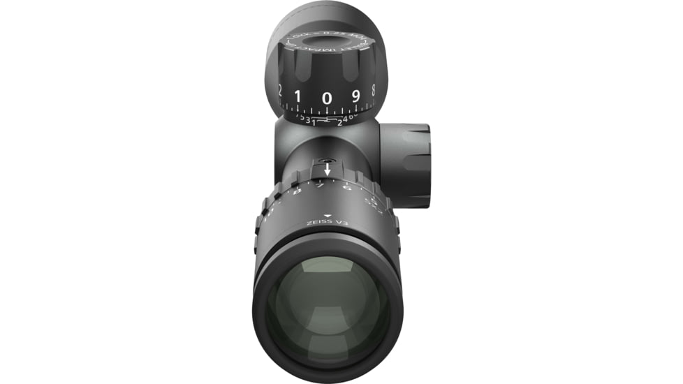 Zeiss V3 3.5-10x42mm 30mm Tube Rifle Scope w/Ballistic Stop, Second Focal Plane, Duplex Reticle, Black, 522712-9806-070