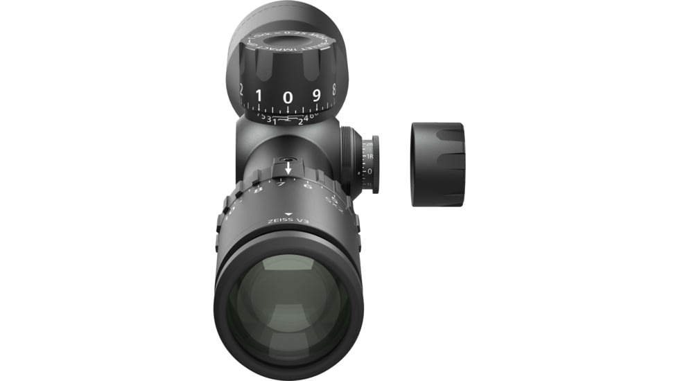 Zeiss V3 3.5-10x42mm 30mm Tube Rifle Scope w/Ballistic Stop, Second Focal Plane, Duplex Reticle, Black, 522712-9806-070