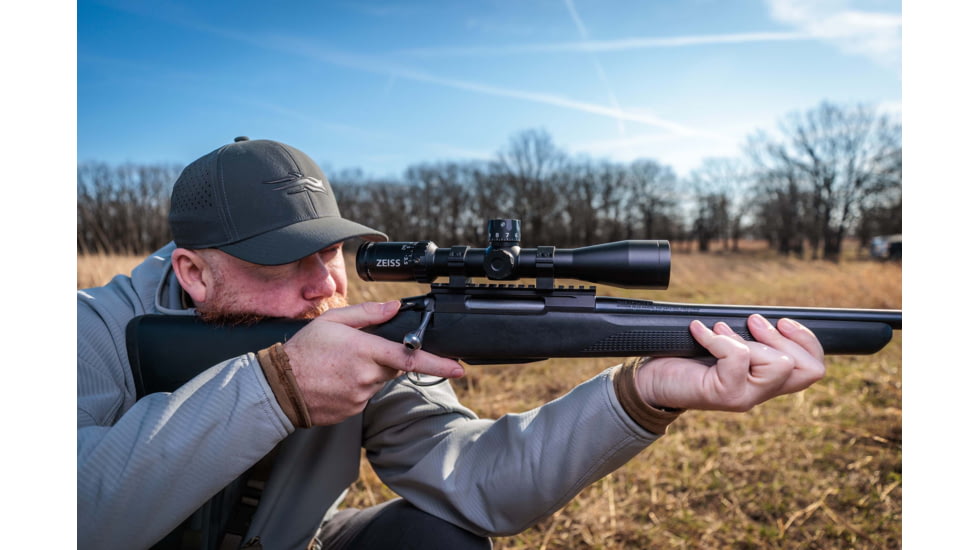 Zeiss V3 3.5-10x42mm 30mm Tube Rifle Scope w/Ballistic Stop, Second Focal Plane, Duplex Reticle, Black, 522712-9806-070