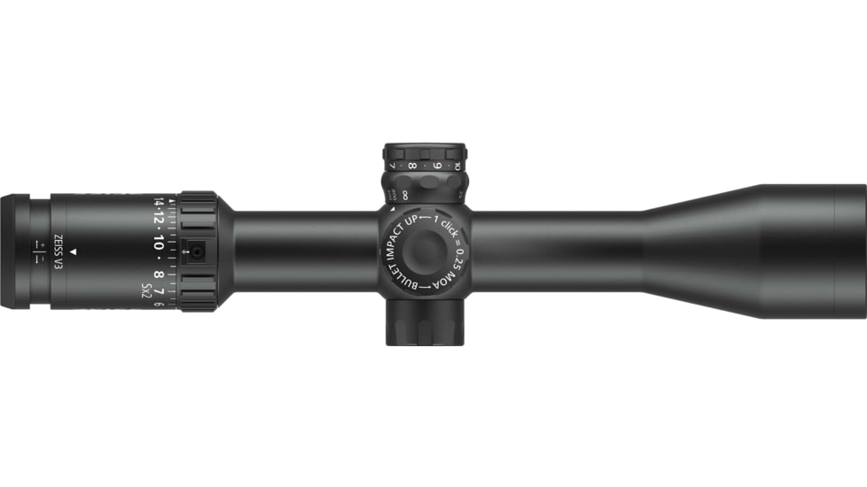 Zeiss V3 4.5-14x44mm 30mm Tube Rifle Scope w/Ballistic Stop, Second Focal Plane, SHRi Reticle, Black, 522732-9987-070