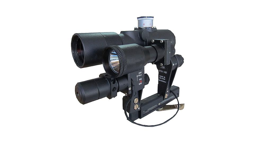 Zenit PK-A Military Red Dot Rifle Scope, Laser, Tactical Light - AK Mount, Black, GSPKAAKKPK