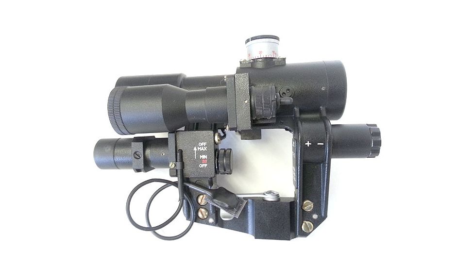 Zenit PK-A Military Red Dot Rifle Scope, Laser, Tactical Light - SVD Mount, Black, GSPKASVDKPK