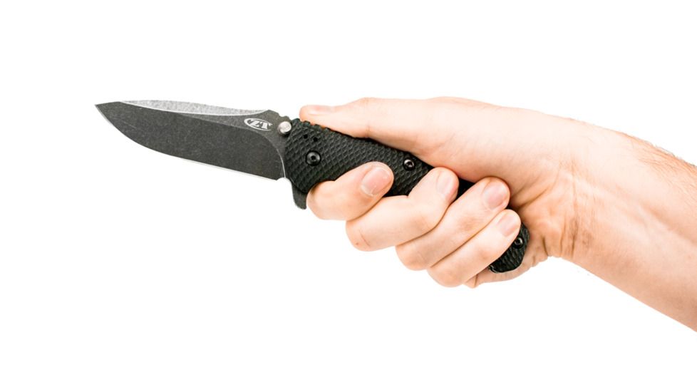 Zero Tolerance Hinderer Folding Knife,3.75in,Elmax Standard Edge Blade,3D Machined Handle ZT0560BW