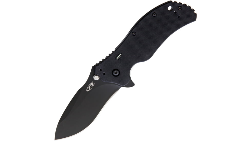 Zero Tolerance Linerlock A/O Tritium Folding Knife, 3.25 black DLC coated CPM S30V stainless blade, Black G10 handle with Tritium insert, ZT0350TS