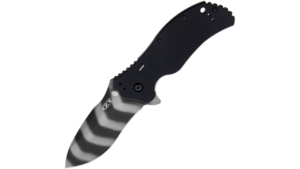 Zero Tolerance Linerlock A/O Tritium Folding Knife, 3.25 Tiger Stripe camo DLC coated CPM S30V stainl, Black G10 handle with Tritium insert, ZT0350TSTR