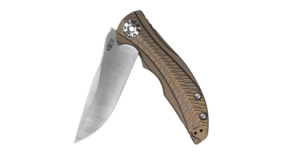 Zero Tolerance RJ Martin Kvt Folding Knife, Brown, 0609