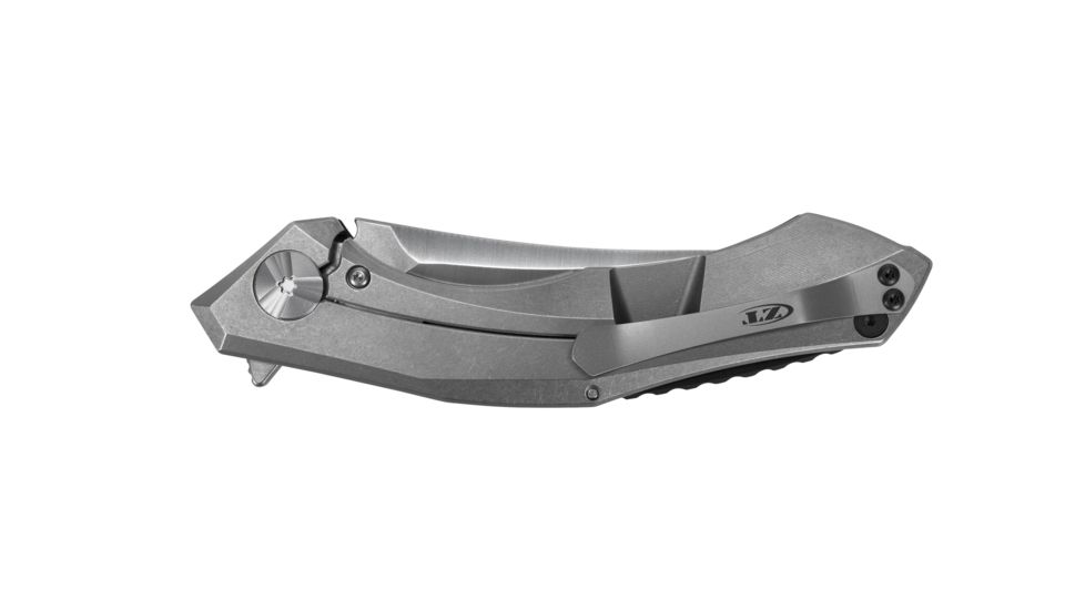 Zero Tolerance Sinkevich Kvt Stonewashed w/Carbon Fiber Red Handle, Black, 0462