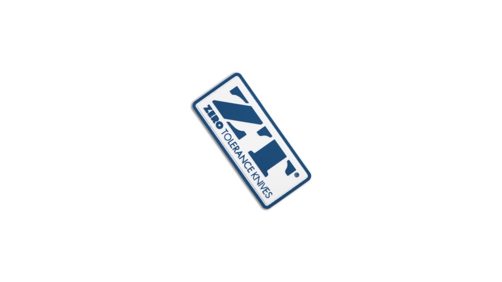 Zero Tolerance Zero Tolerance ZT Emblem PVC Patch, White/Blue, adult, BHQ-238690