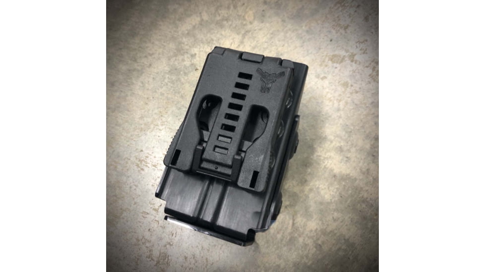 Zero9 Double Mag Case Holster, Glock 9mm/.40ACP, Molle Loks, Plain Black, Z9-4005-BLK-MLK