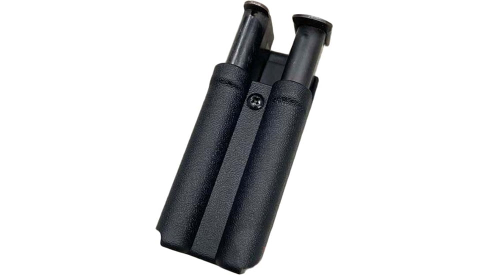 Zero9 Double Mag Case Holster, Single Stack 45cal - Vertical, Tek-Lok, Plain Black, 4037-BLK-TEK-VER