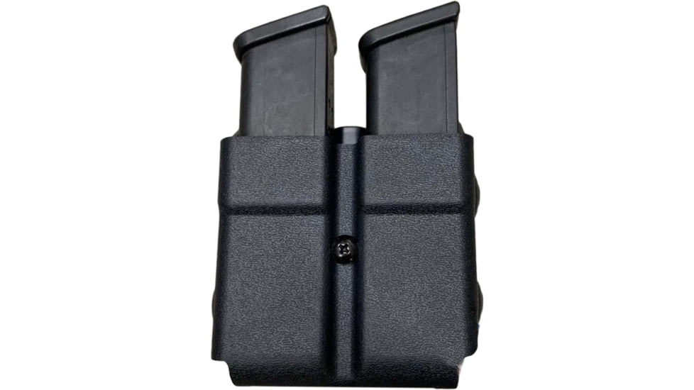 Zero9 Double Mag Case Holster, Traditional 9/40, Molle Loks, Plain Black, Z9-4027-BLK-MLK