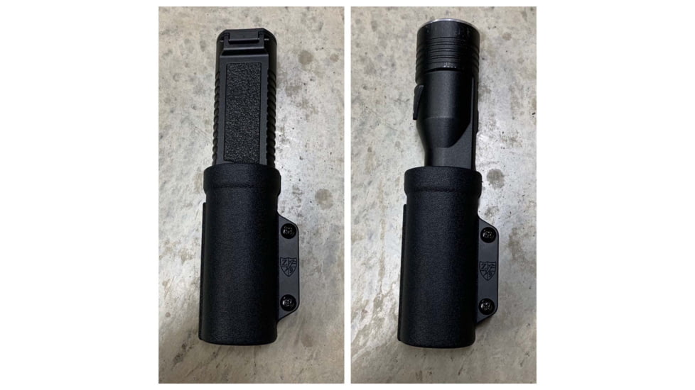 Zero9 Flashlight Case Holster, Bezel Up 1, Tek-Lok, Wolf Grey, Z9-4044-GRY-TEK