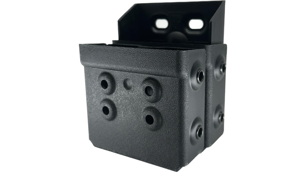 Zero9 Holsters Handcuff Case for Double ASP Version 2, Plain Black, Molle-Loks, Z9S-Z9-4062-BLK-MLK