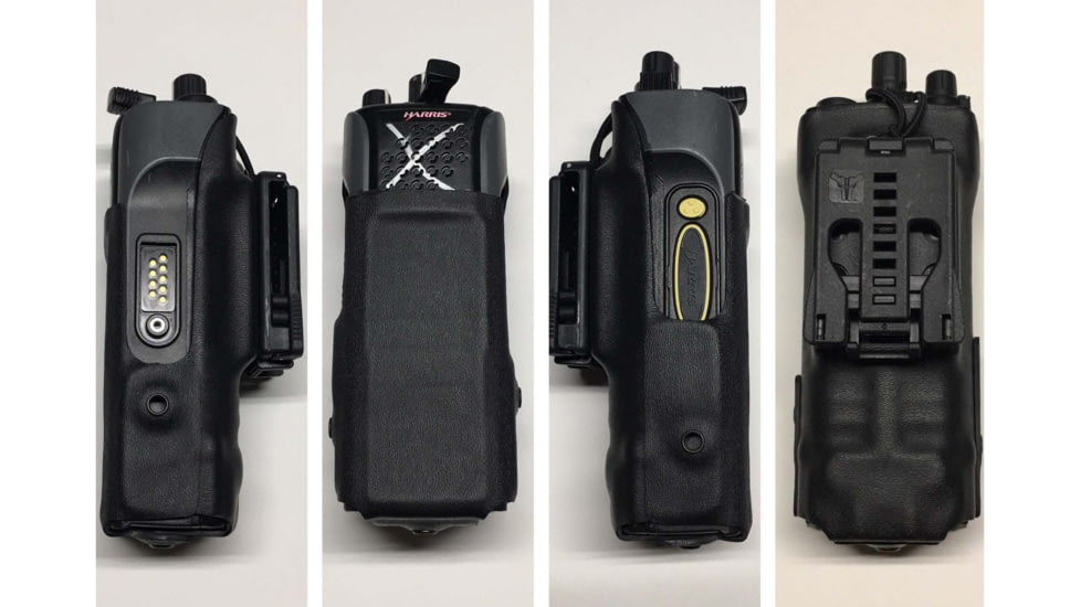 Zero9 Portable Radio Case Holster, XL-185/200, Tek-Lok, Plain Black, Z9-5007-BLK-TEK