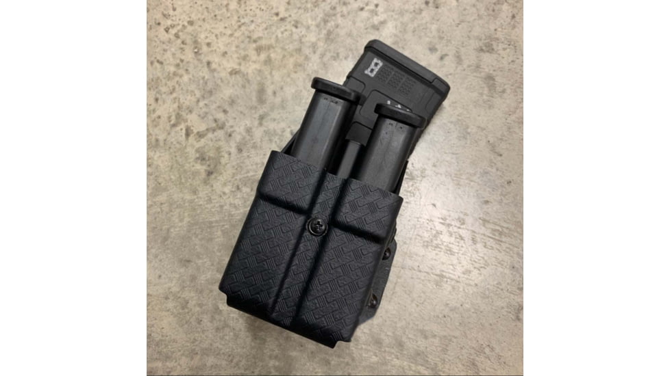 Zero9 Rifle Pistol Combo Holster, Glock .45 ACP, Molle Loks, Plain Black, Z9-4021-BLK-MLK