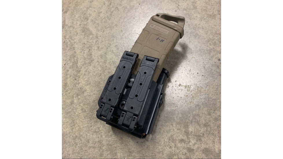 Zero9 Rifle Pistol Combo Holster, Glock .45 ACP, Molle Loks, Plain Black, Z9-4021-BLK-MLK