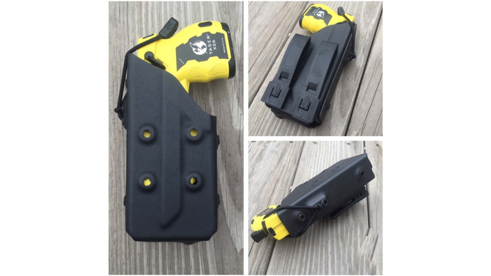 Zero9 TASER Case Holster, Taser 7, Molle Loks, Plain Black, Z9-2015-BLK-MLK