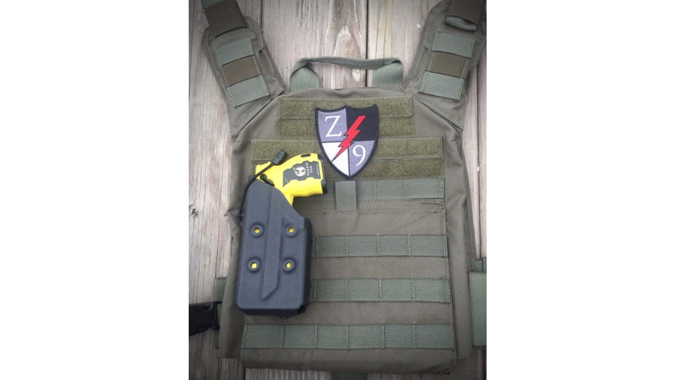 Zero9 TASER Case Holster, Taser 7, Molle Loks, Plain Black, Z9-2015-BLK-MLK