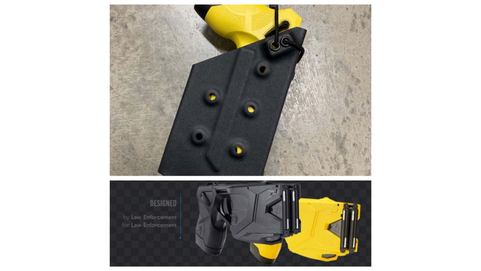 Zero9 TASER Case Holster, Taser 7, Molle Loks, Plain Black, Z9-2015-BLK-MLK