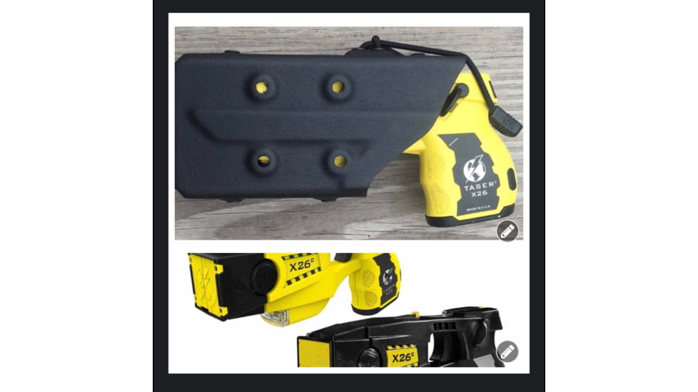 Zero9 TASER Case Holster, Taser 7, Molle Loks, Plain Black, Z9-2015-BLK-MLK