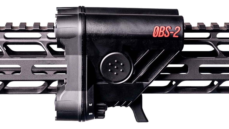 ZeroBlindSpot 0BS-2 IR + White Rechargeable LED Weapon Light, Black, Small, 0002