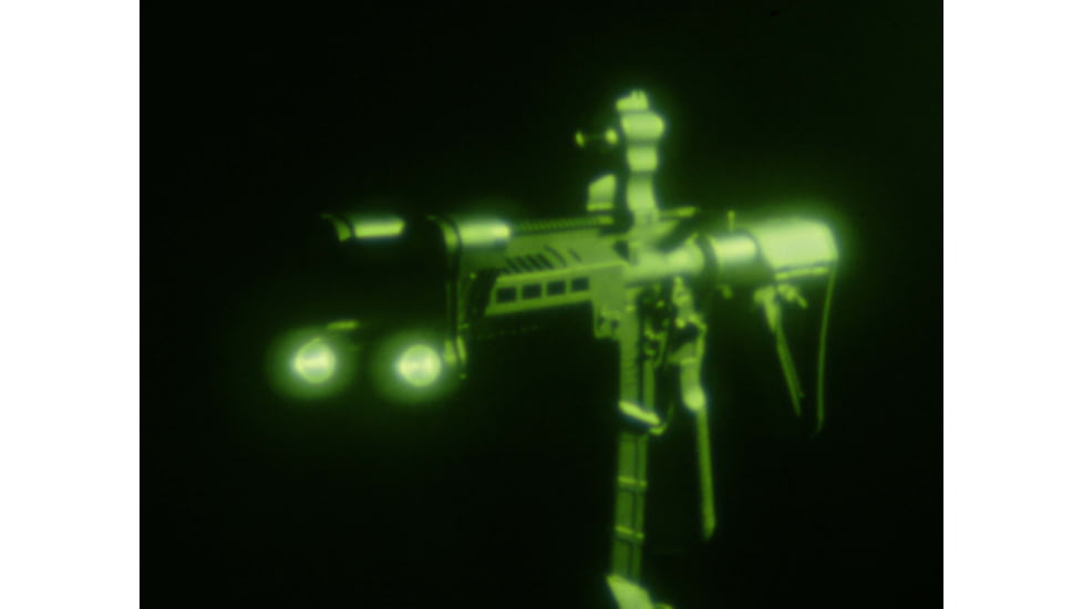 ZeroBlindSpot 0BS-2 IR + White Rechargeable LED Weapon Light, Black, Small, 0002